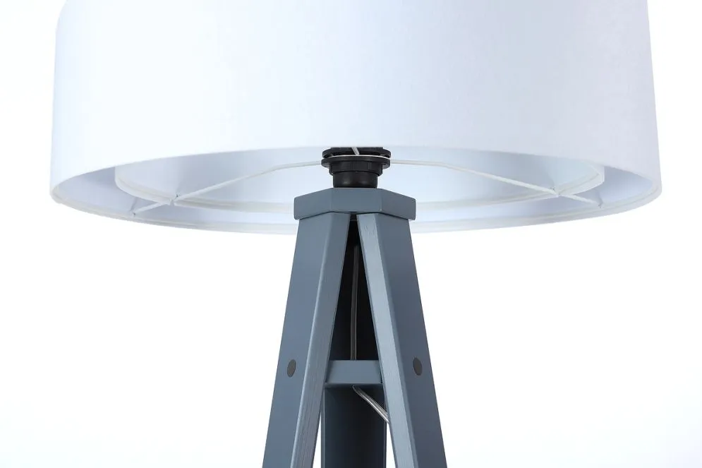 Lampa stojąca GEMSTONE biała/szara minimalistyczna | MIRAT. w stylu  kolekcja