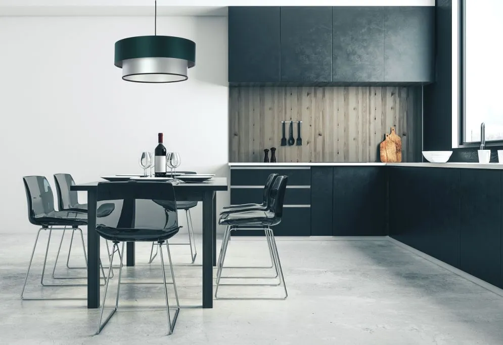 Lampa wisząca DOUBLE GREEN 40 zielona/srebrna polskiej produkcji | MIRAT. w stylu kolekcja