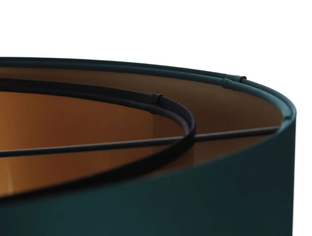 Lampa wisząca DOUBLE GREEN 40 zielona/złota w stylu glamour | MIRAT. w stylu kolekcja