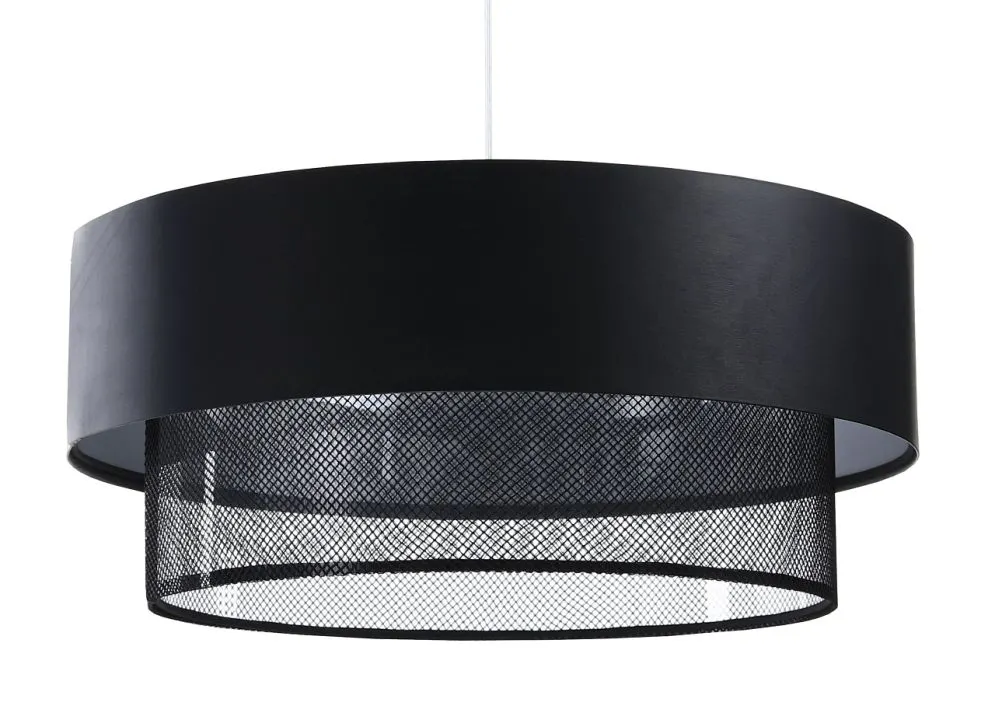 Lampa wisząca DOUBLE NET 60 czarna duża nad stół | MIRAT.