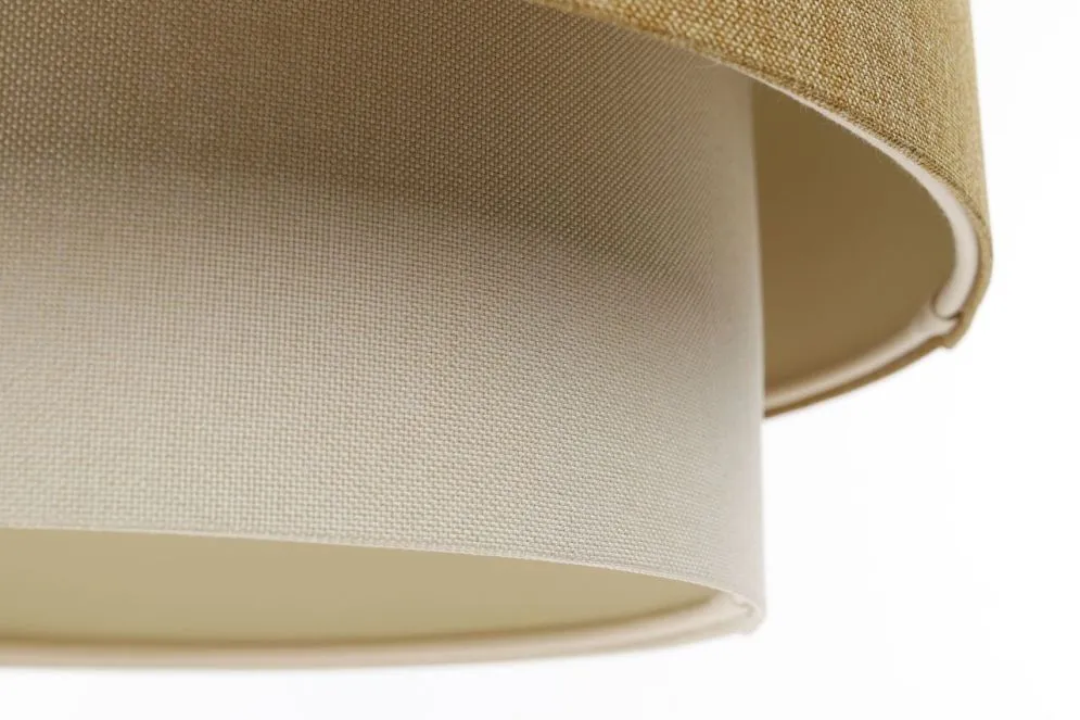 Lampa wisząca ERUTAN DOUBLE 60 żółta/kremowa nowoczesna I sklep meblowy MIRAT.
