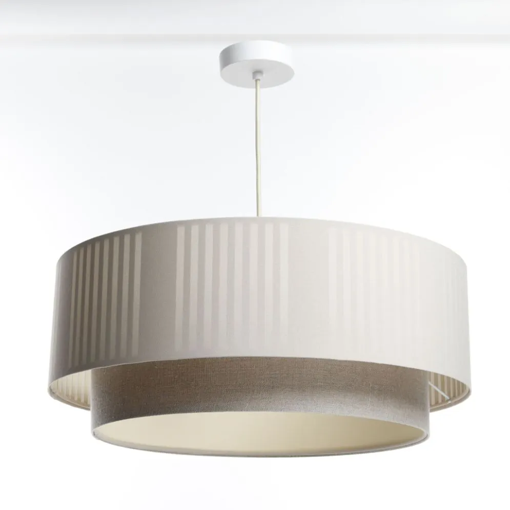 Lampa wisząca DUO LAMI LINE 50x20 kremowa/beżowa do sypialni I sklep meblowy MIRAT.