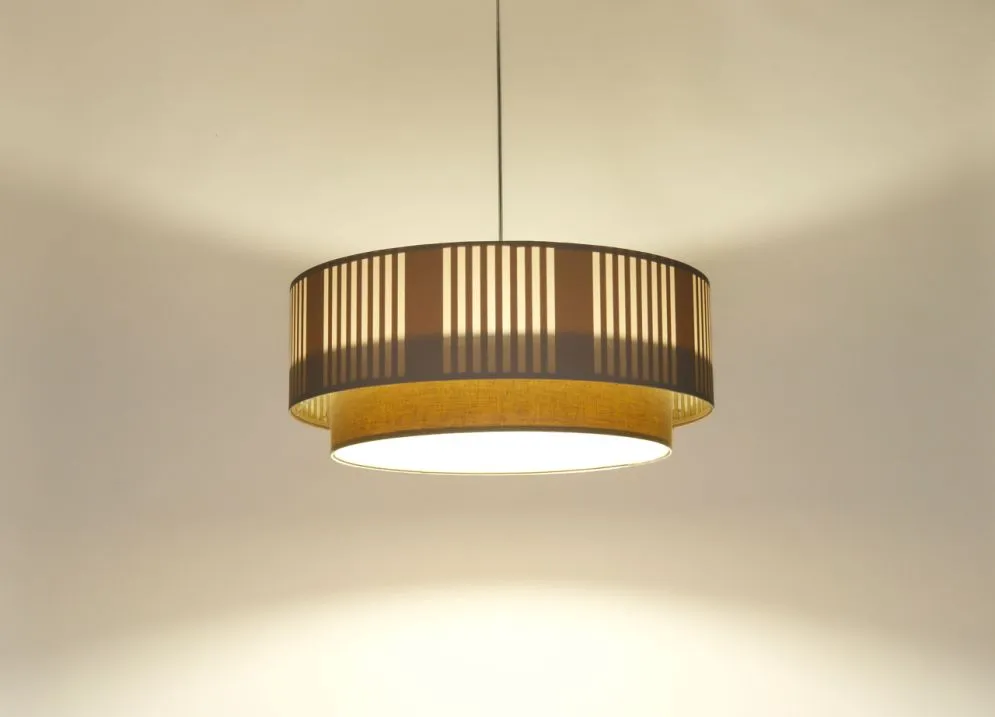 Lampa wisząca DUO LAMI LINE 70x28 kremowa/beżowa sufitowa I sklep meblowy MIRAT.