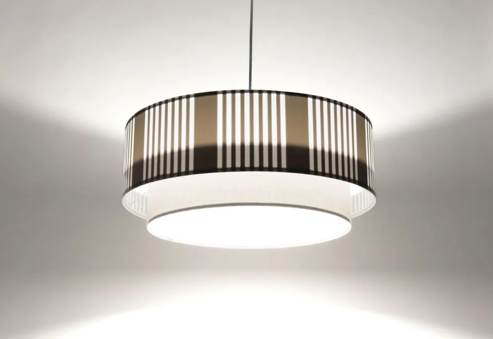 Lampa wisząca DUO LAMI LINE 40x16 szara do sypialni I sklep meblowy MIRAT.