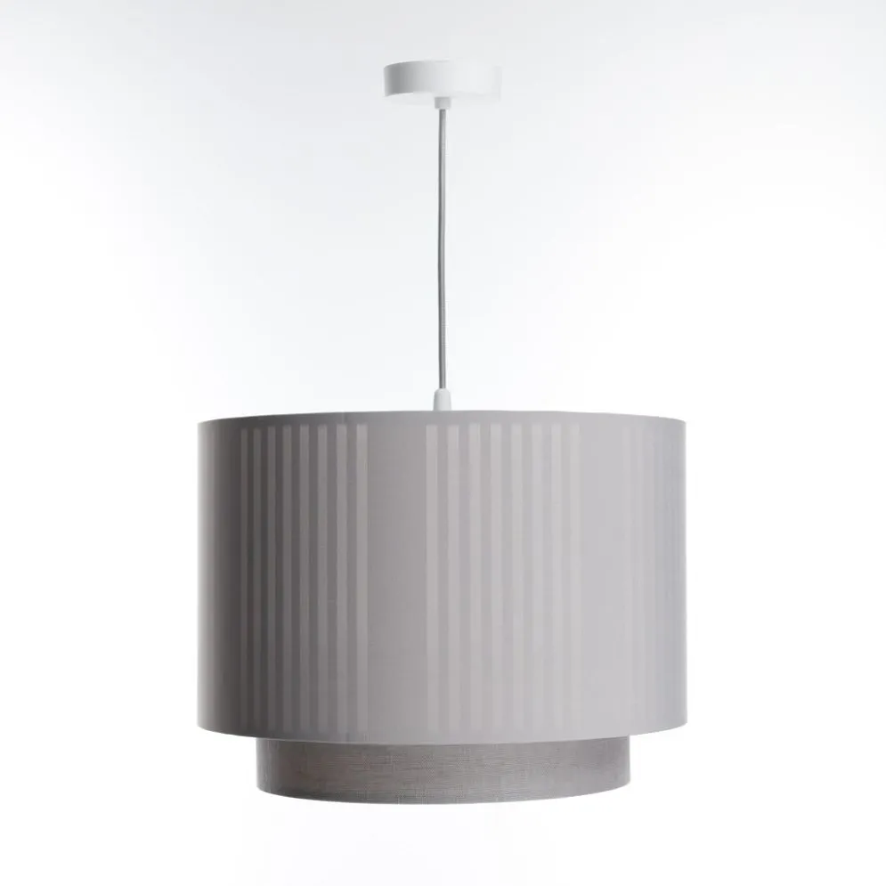 Lampa wisząca DUO LAMI LINE 50 szara lniana I sklep meblowy MIRAT.