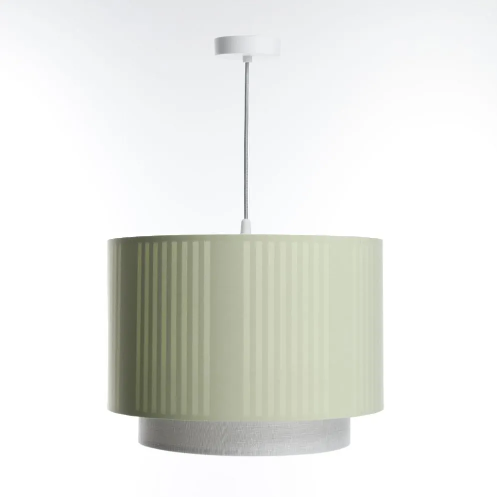 Lampa wisząca DUO LAMI LINE 50 zielona/kremowa do sypialni I sklep meblowy MIRAT.