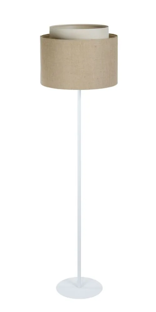 Lampa stojąca ASU I beżowa/biała w stylu skandynawskim I sklep meblowy MIRAT.