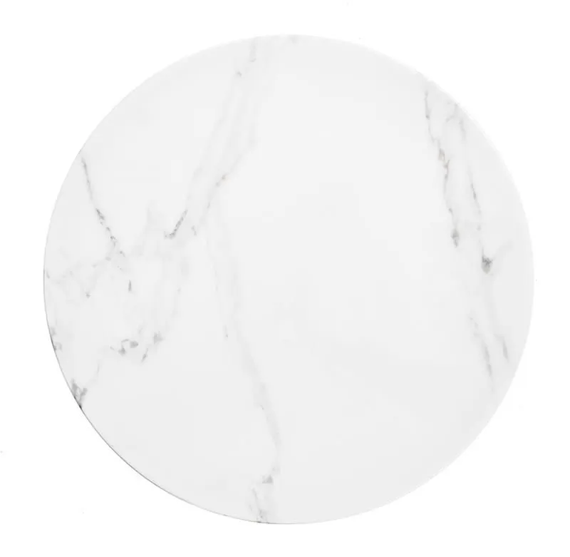 Ława MADISON 60x60 biały marmur/złota geometryczna w stylu glamour | MIRAT. w stylu GLAMOUR kolekcja