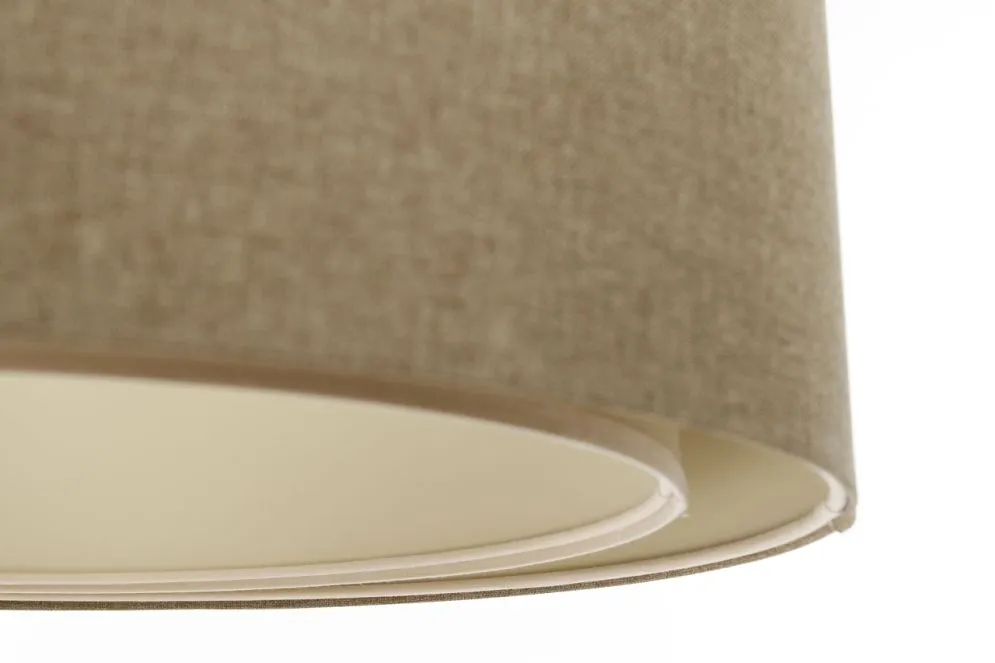 Lampa wisząca ERUTAN DOUBLE 40 brązowa w kształcie walca I sklep meblowy MIRAT.