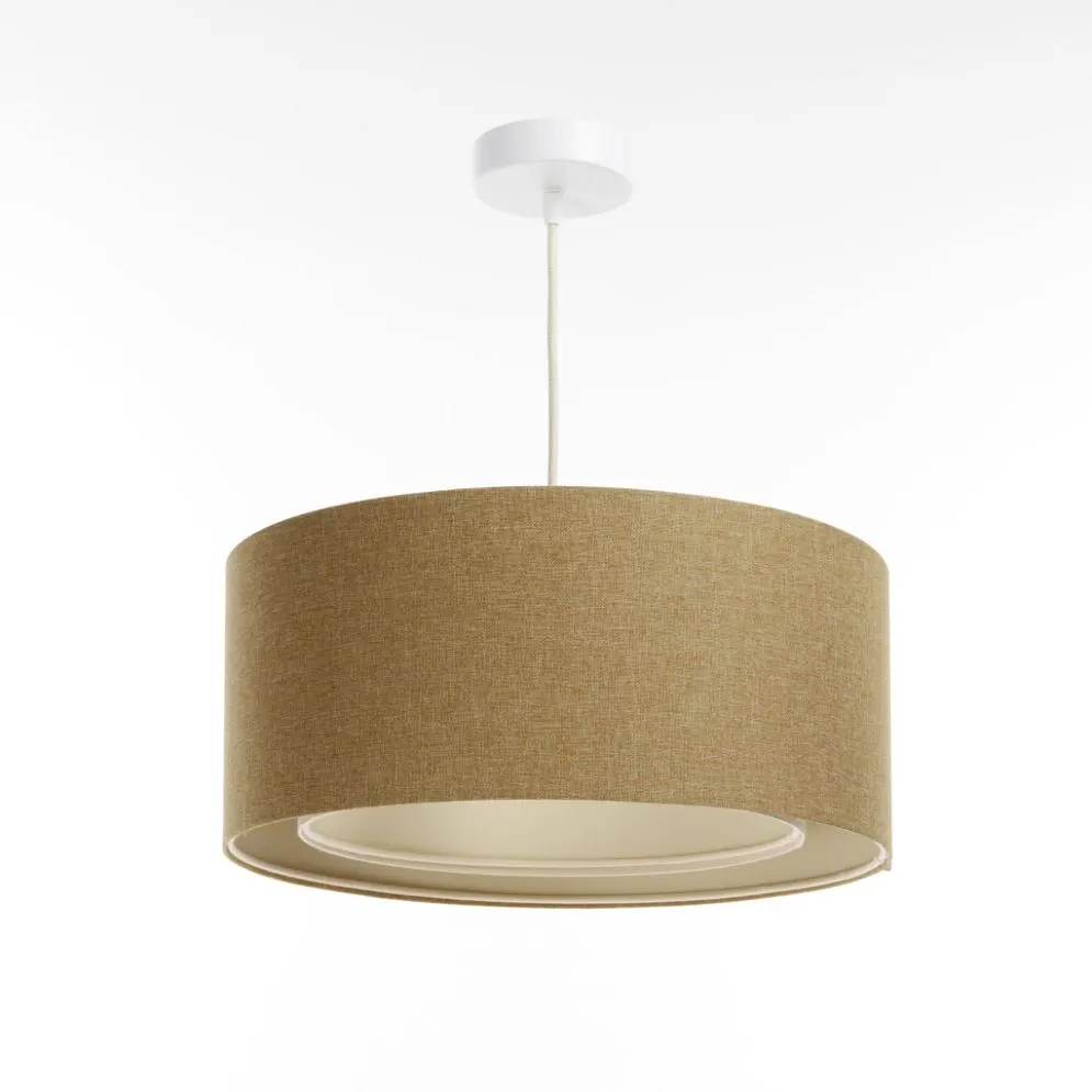 Lampa wisząca ERUTAN DOUBLE 50 żółta polskiej produkcji I sklep meblowy MIRAT.