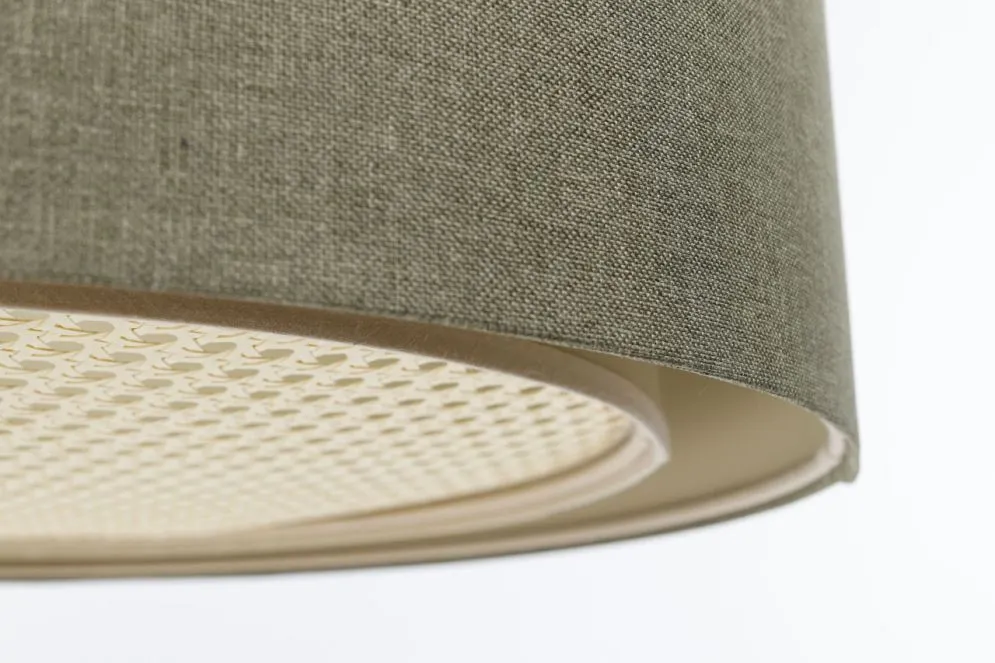 Lampa wisząca ERUTAN RATTAN 50 zielona polskiej produkcji I sklep meblowy MIRAT.