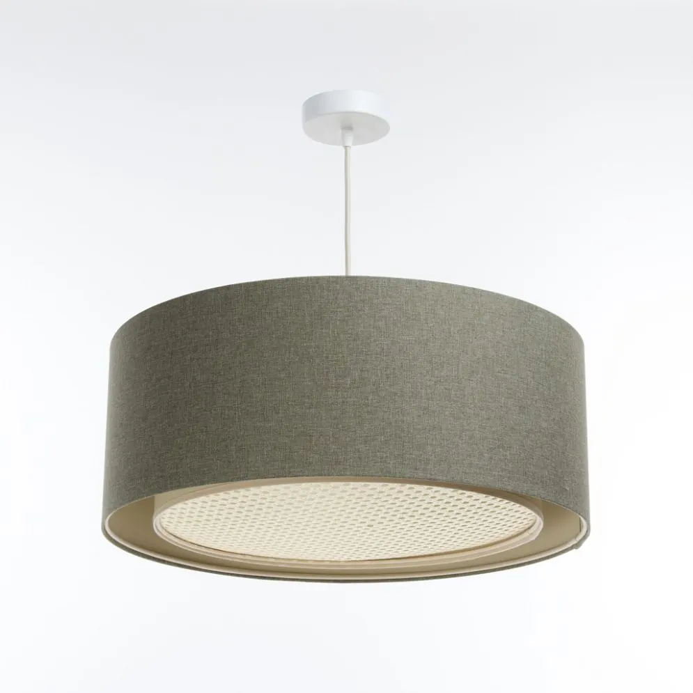 Lampa wisząca ERUTAN RATTAN 40 zielona do sypialni I sklep meblowy MIRAT.
