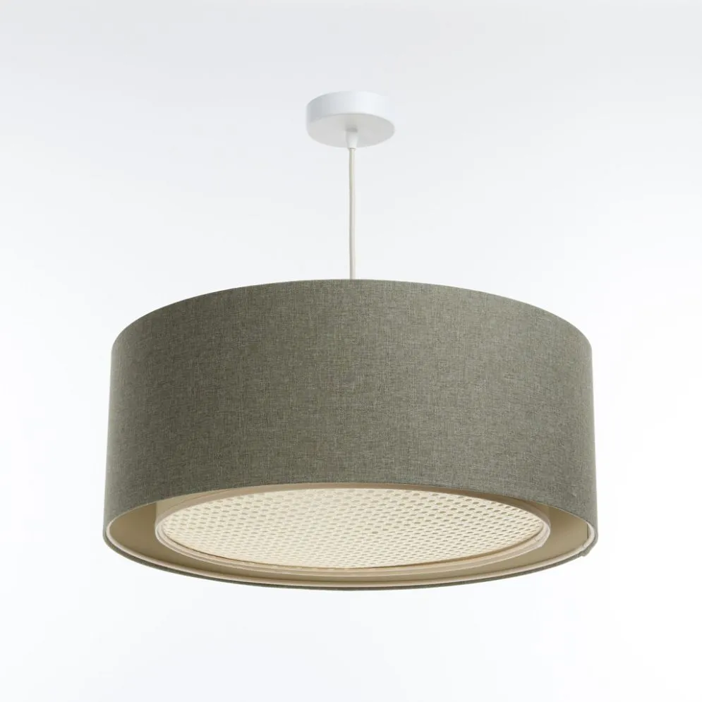 Lampa wisząca ERUTAN RATTAN 50 zielona polskiej produkcji I sklep meblowy MIRAT.