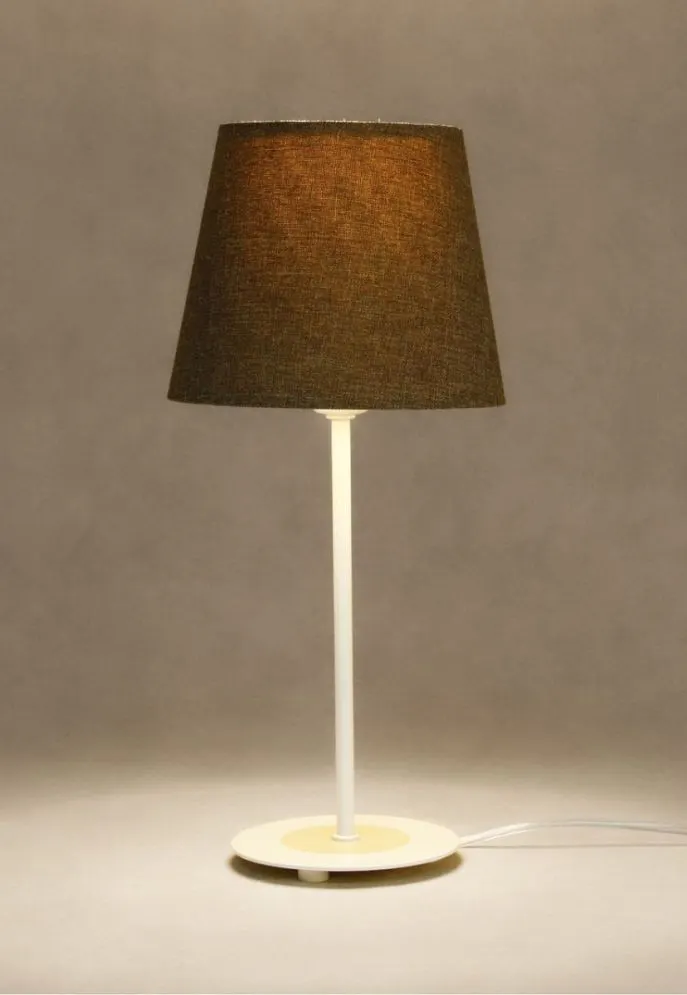 Lampa stołowa ENTURO szara z włącznikiem przesuwnym I sklep meblowy MIRAT.