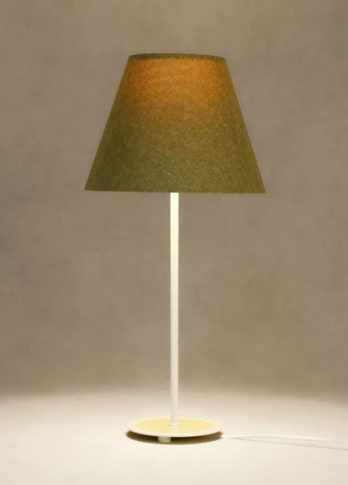 Lampa stołowa ENTURO II zielona z włącznikiem przesuwnym I sklep meblowy MIRAT.