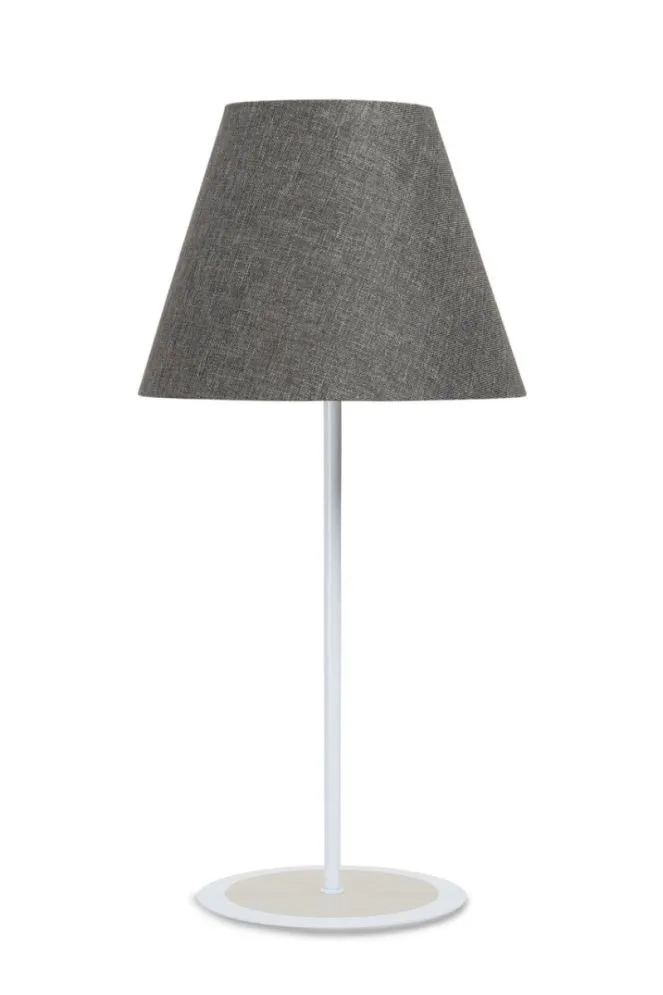 Lampa stołowa ENTURO IV szara z włącznikiem przesuwnym I sklep meblowy MIRAT.