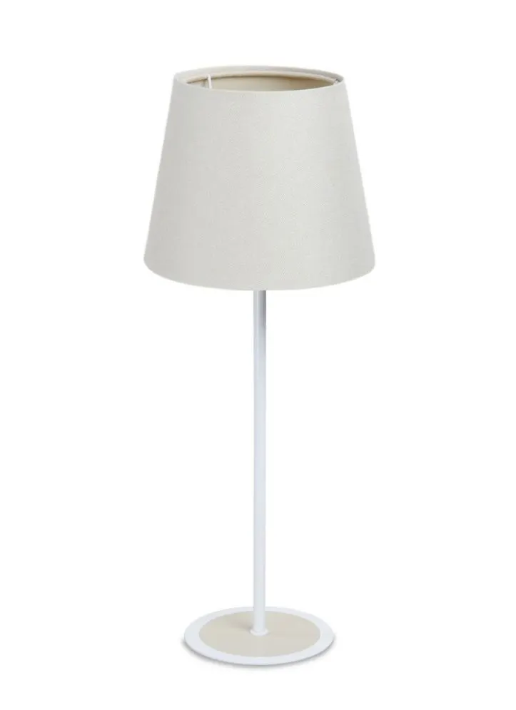 Lampa stołowa ENTURO II kremowa na stolik nocny I sklep meblowy MIRAT.