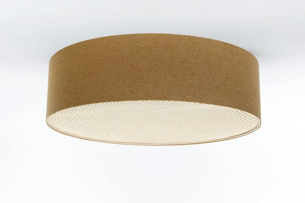 Plafon sufitowy ERUTAN RATTAN 60 żółty polskiej produkcji I sklep meblowy MIRAT.