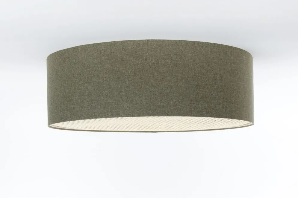 Plafon sufitowy ERUTAN RATTAN 50 zielony w stylu boho I sklep meblowy MIRAT.