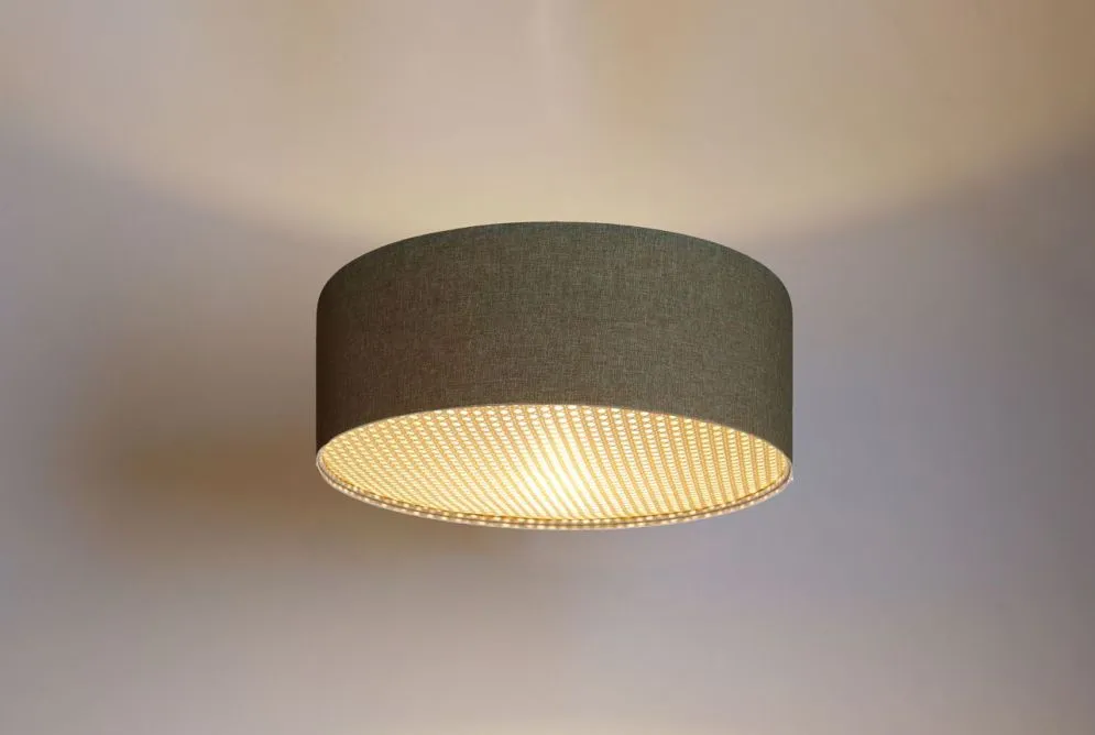 Plafon sufitowy ERUTAN RATTAN 50 zielony w stylu boho I sklep meblowy MIRAT.