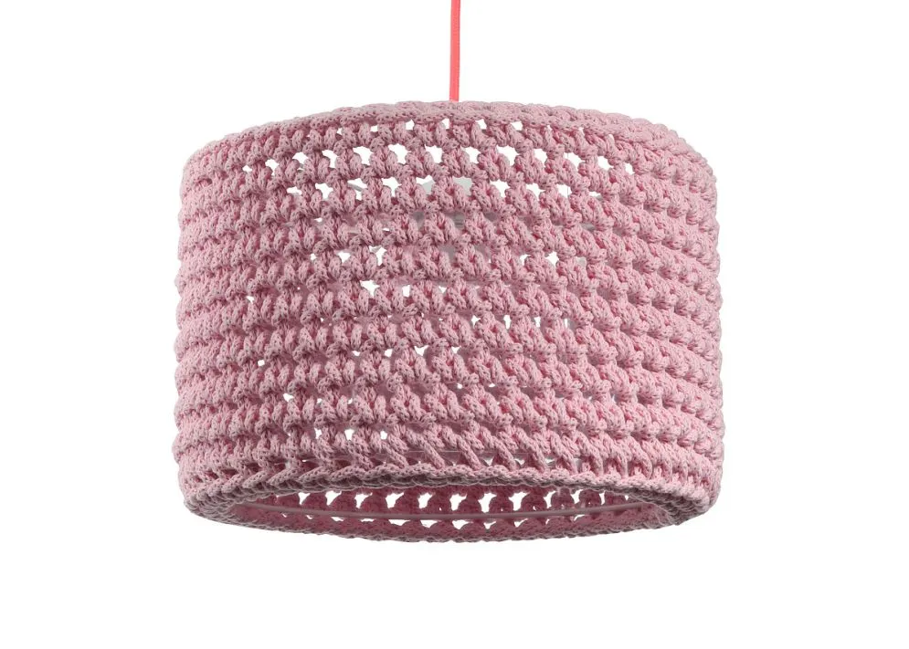 Lampa wisząca COTTON 30 różowa dziecięca | MIRAT.