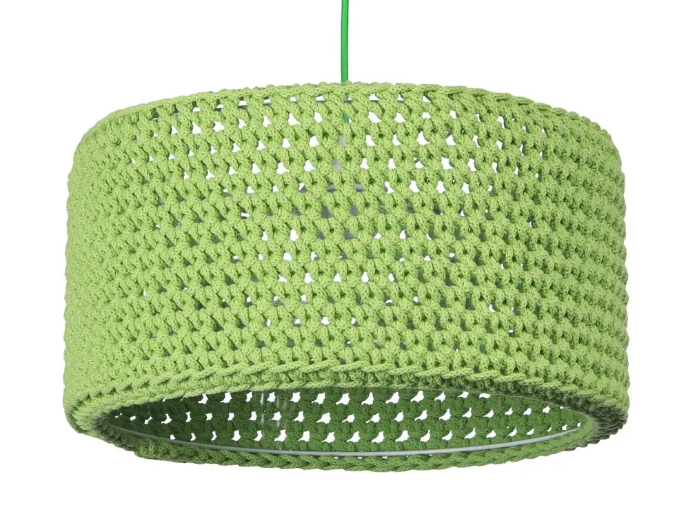 Lampa wisząca COTTON 40 zielona do pokoju dziecięcego | MIRAT.