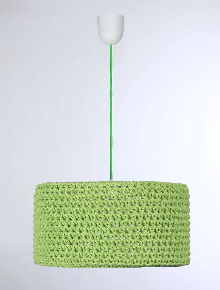 Lampa wisząca COTTON 40 zielona do pokoju dziecięcego | MIRAT.