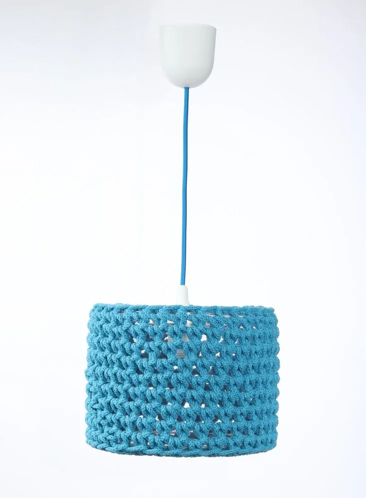 Lampa wisząca COTTON 25 niebieska kolorowa | MIRAT. w stylu kolekcja