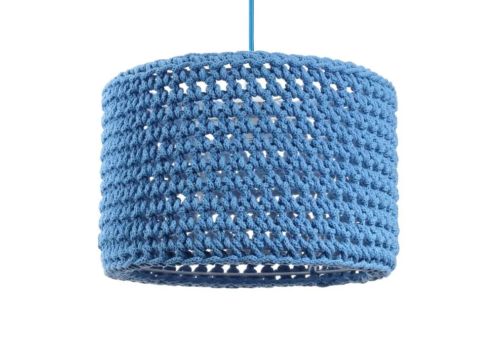Lampa wisząca COTTON 25 niebieska kolorowa | MIRAT. w stylu kolekcja