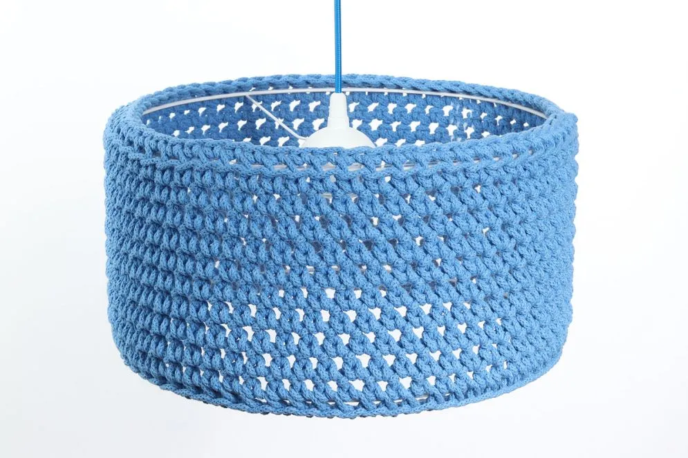 Lampa wisząca COTTON 40 niebieska do pokoju chłopca | MIRAT. w stylu kolekcja