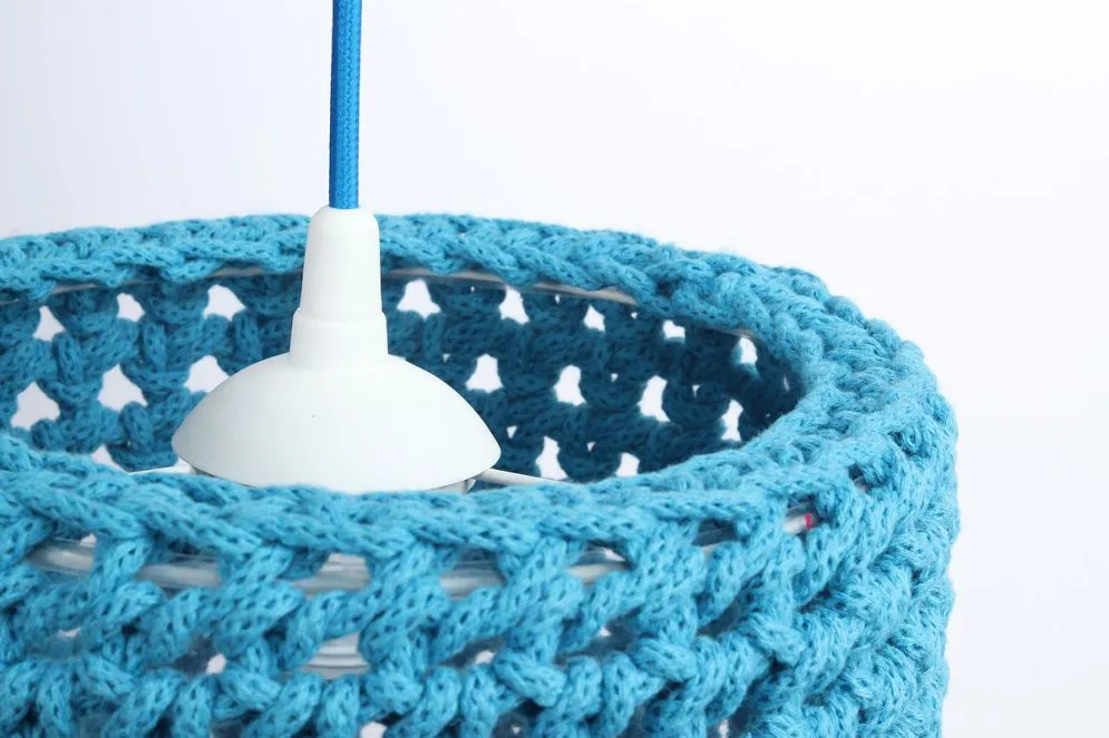 Lampa wisząca COTTON 25 niebieska kolorowa | MIRAT. w stylu kolekcja