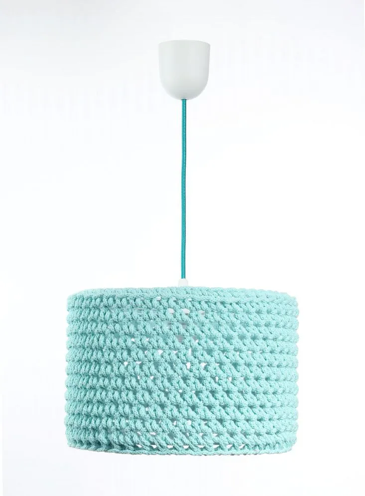 Lampa wisząca COTTON 30 turkusowa nad biurko do pokoju | MIRAT. w stylu  kolekcja