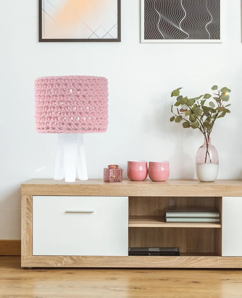 Lampa stołowa COTTON WOOD różowa dla dziecka | MIRAT. w stylu kolekcja