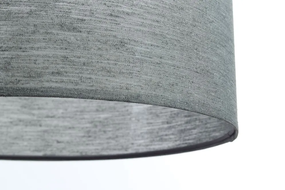 Lampa wisząca NATURAL GREY 40 szara walec tkanina | MIRAT.