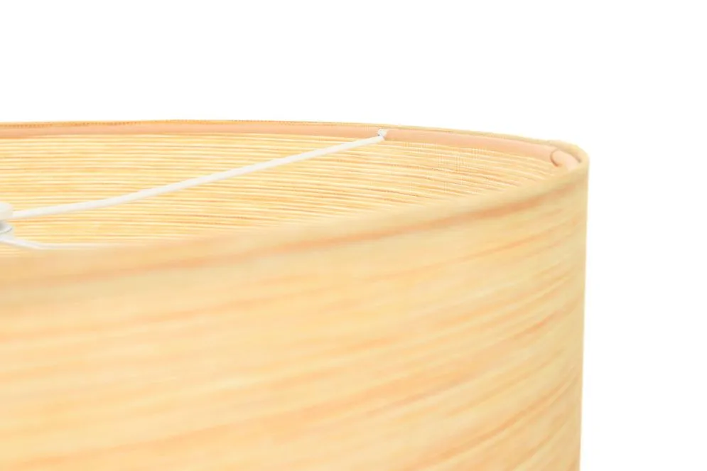 Lampa wisząca NATURAL RATTAN 50 beżowa walec tkanina | MIRAT.