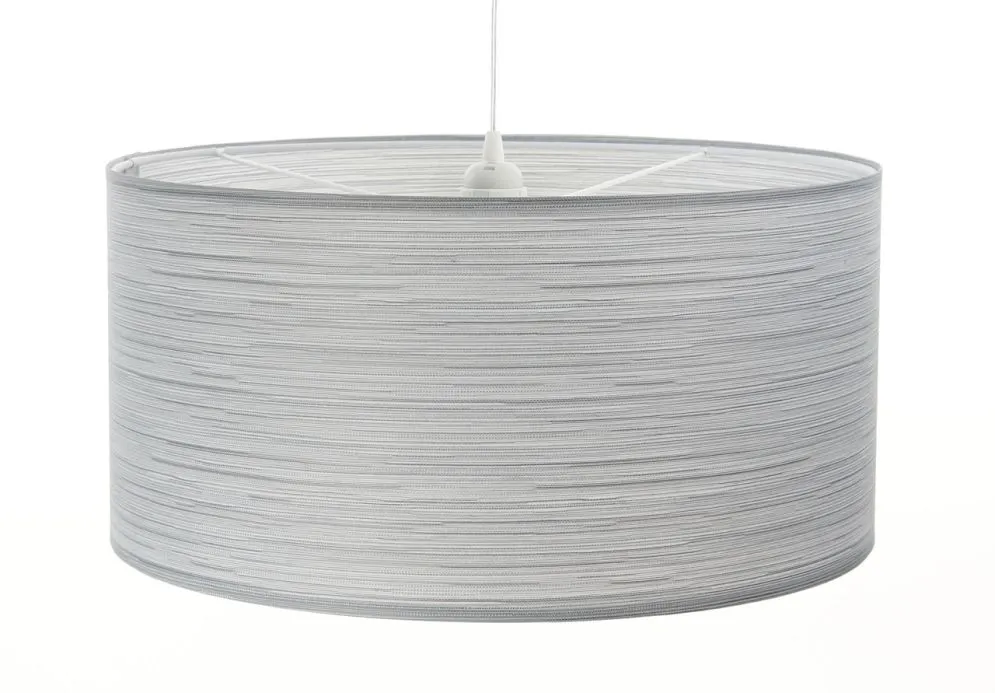 Lampa wisząca NATURAL SILVER 40 jasnoszara minimalistyczna walec | MIRAT.