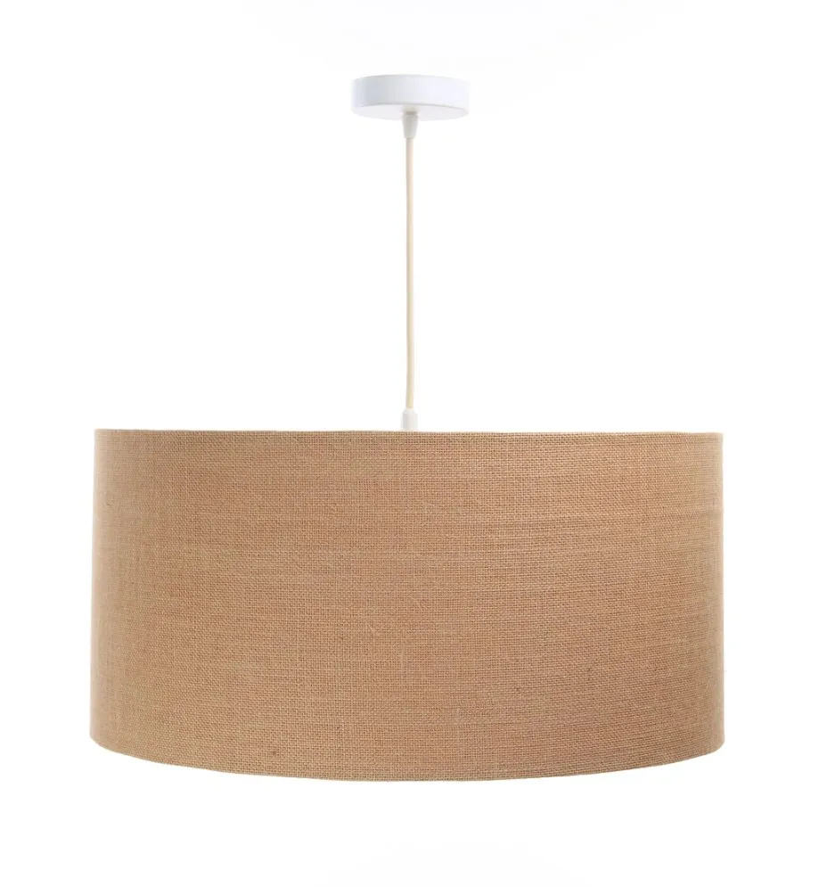 Lampa wisząca BOHO JUTA 60 beżowa w stylu natural | MIRAT.