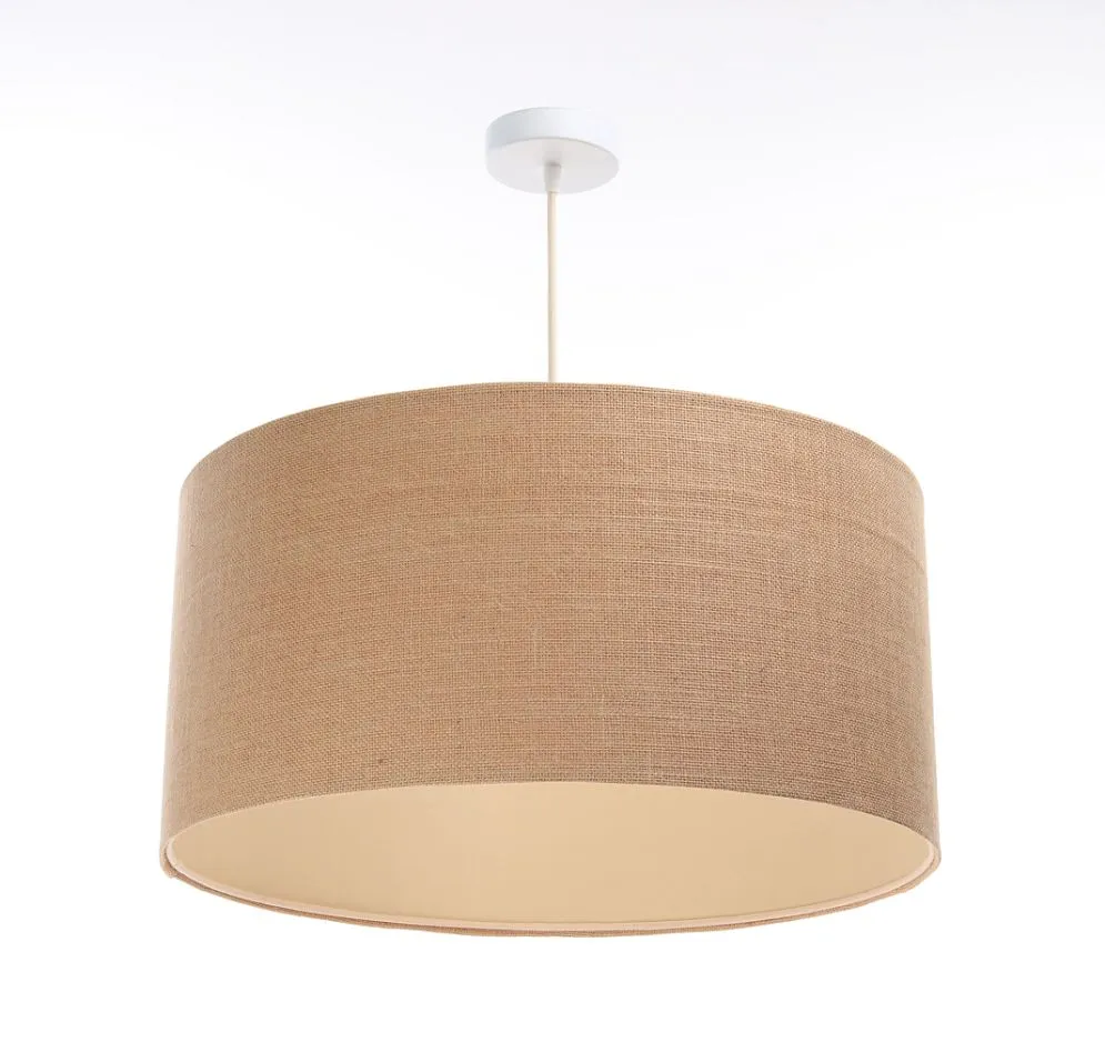Lampa wisząca BOHO JUTA 30 beżowa minimalistyczna w stylu boho | MIRAT.