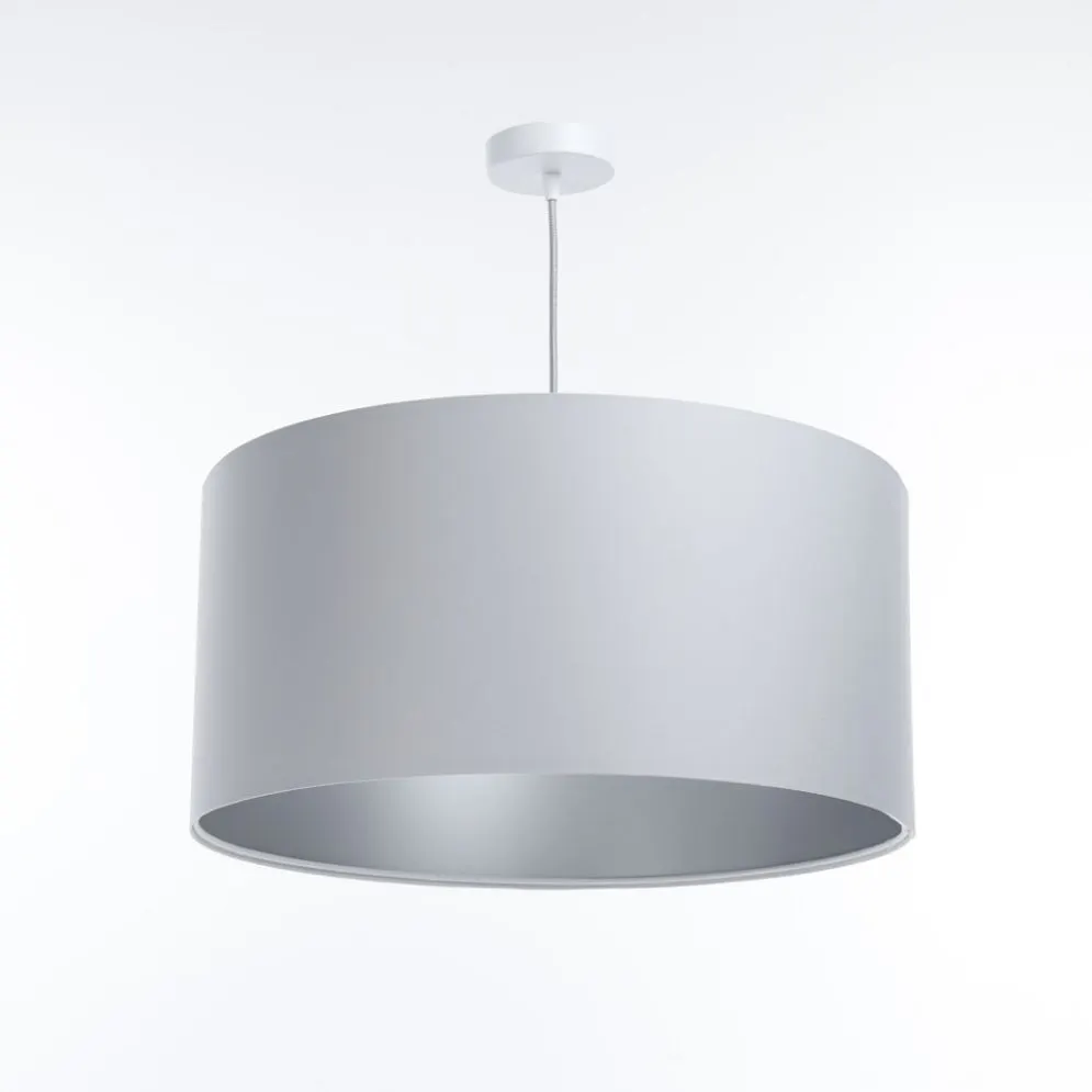 Lampa wisząca MODERN 70 szara/srebrna duża nad stół I sklep meblowy MIRAT.