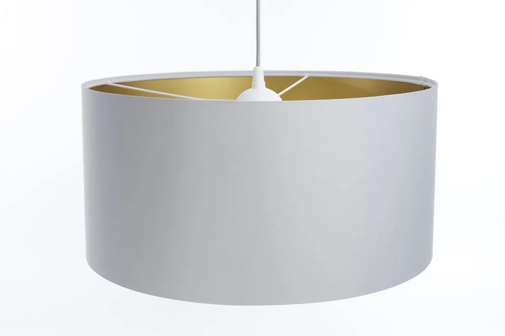 Lampa wisząca MODERN 40 szara/złota w stylu glamour I sklep meblowy MIRAT.