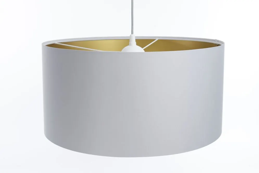 Lampa wisząca MODERN 70 szara/złota duża nad stół I sklep meblowy MIRAT.