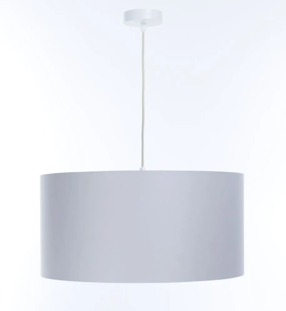 Lampa wisząca MODERN 50 szara/miedziana satynowy abażur I sklep meblowy MIRAT.