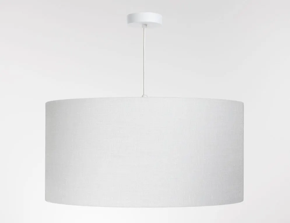 Lampa wisząca LEN LIGHT 40 biała lniana I sklep meblowy MIRAT.