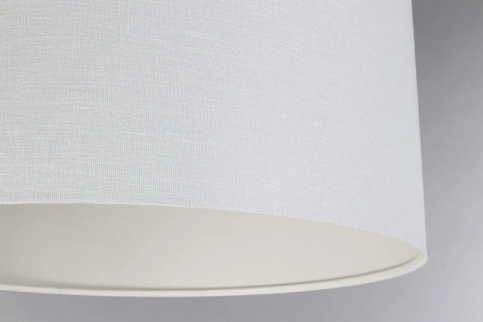Lampa wisząca LEN LIGHT 40 biała lniana I sklep meblowy MIRAT.