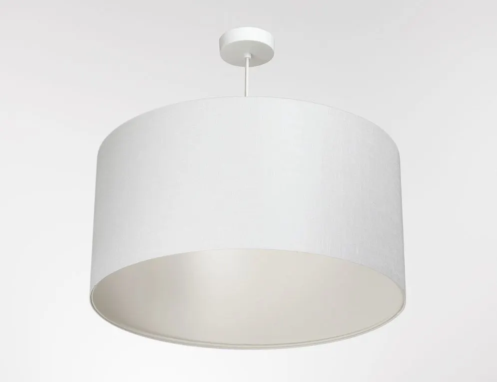 Lampa wisząca LEN LIGHT 40 biała lniana I sklep meblowy MIRAT.