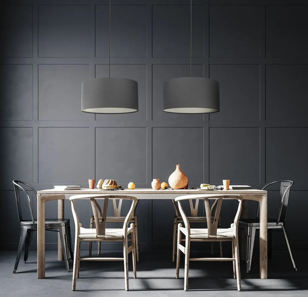 Lampa wisząca LEN LIGHT 60 grafitowa loftowa I sklep meblowy MIRAT.
