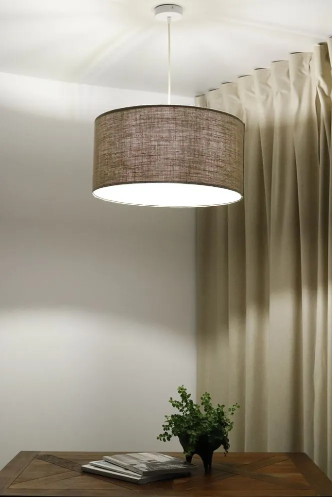 Lampa wisząca LEN LIGHT 210-40 ciemno beżowa boho I sklep meblowy MIRAT.
