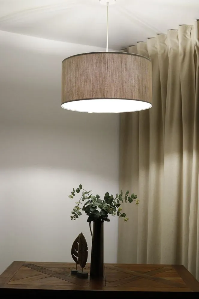 Lampa wisząca LEN LIGHT 211-40 kremowa walcowata I sklep meblowy MIRAT.