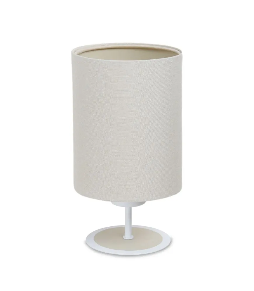 Lampa stołowa ERUTAN kremowa z włącznikiem przesuwnym I sklep meblowy MIRAT.