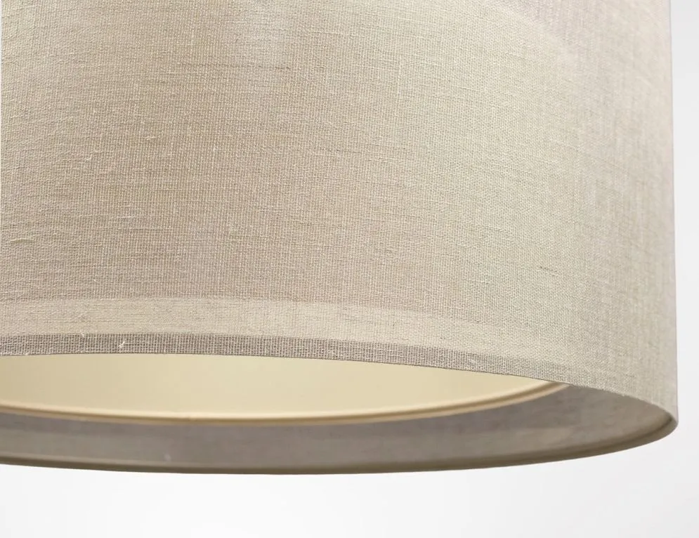 Lampa wisząca DUO LEN LIGHT 50 beżowa lniana I sklep meblowy MIRAT.
